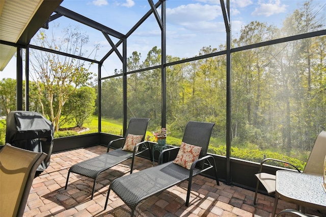 view of sunroom / solarium