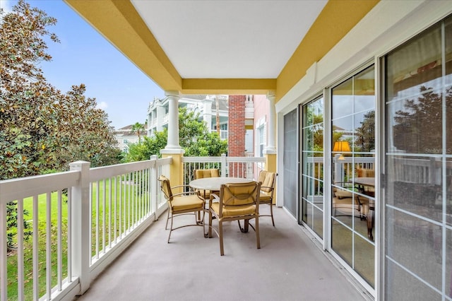 view of balcony