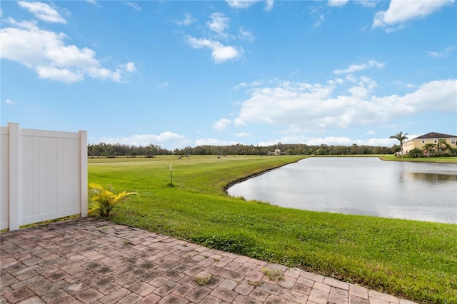 view of water feature