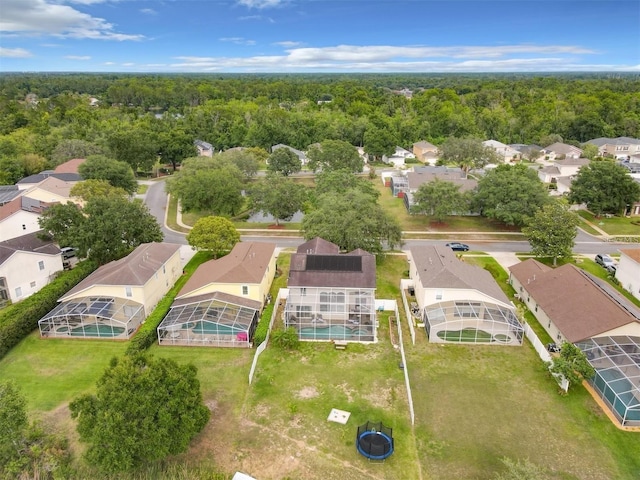 632 Pinewood Dr, Davenport, FL 33896 - aerial view of residential area with a forest