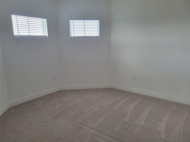 view of carpeted empty room