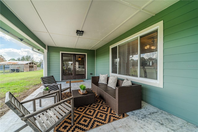 view of patio / terrace featuring outdoor lounge area