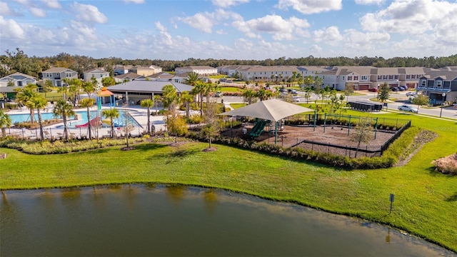 4919 Conifer Cone Dr, Kissimmee, FL 34746 - aerial view of residential area with a pool