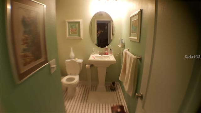 bathroom with toilet