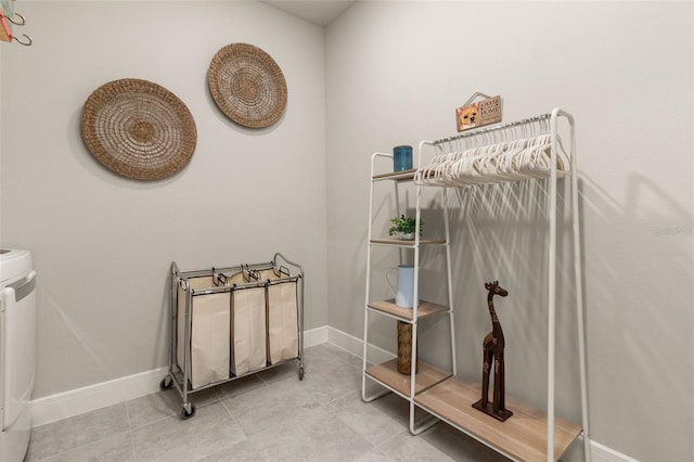 interior space featuring tile patterned floors