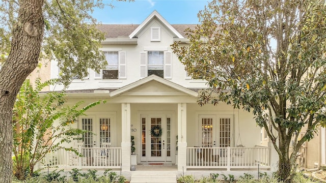 view of front of home with a porch