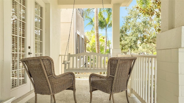 view of balcony