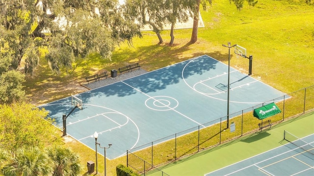 view of sport court