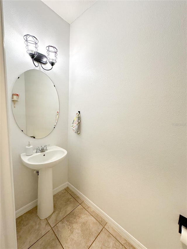 bathroom featuring tile patterned flooring