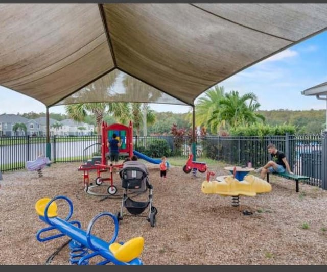 view of jungle gym