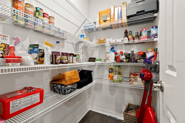 view of pantry