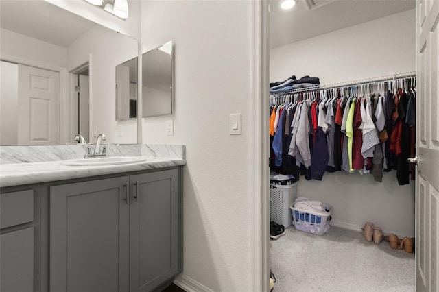 bathroom with vanity