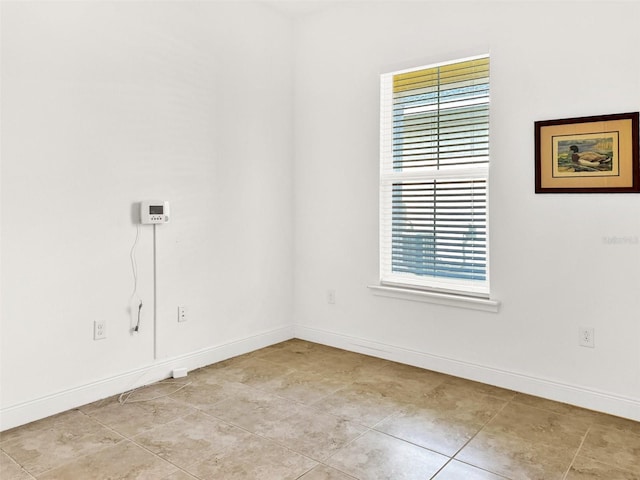 view of tiled empty room