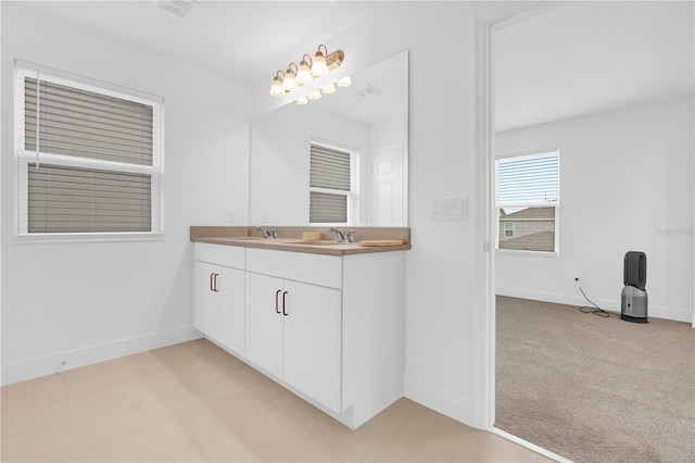 bathroom with vanity