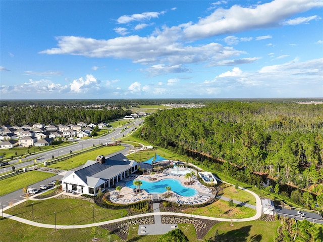 birds eye view of property