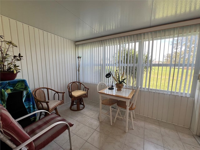 view of sunroom