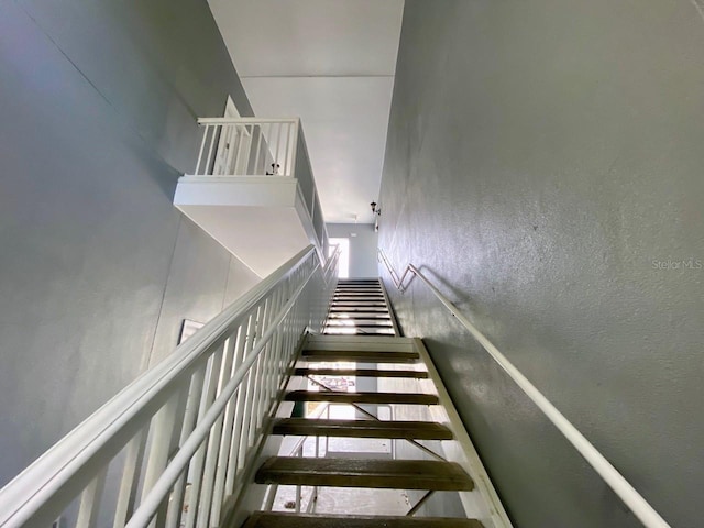 stairway featuring a wealth of natural light