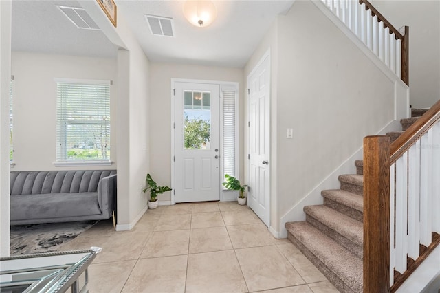 view of tiled entryway