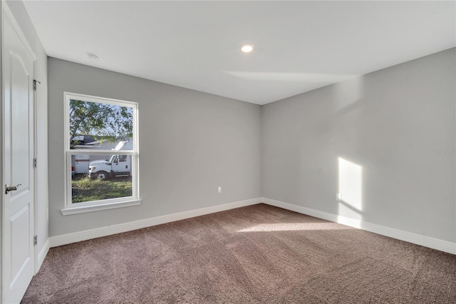 spare room featuring carpet floors