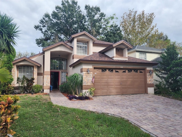 view of property with a front yard