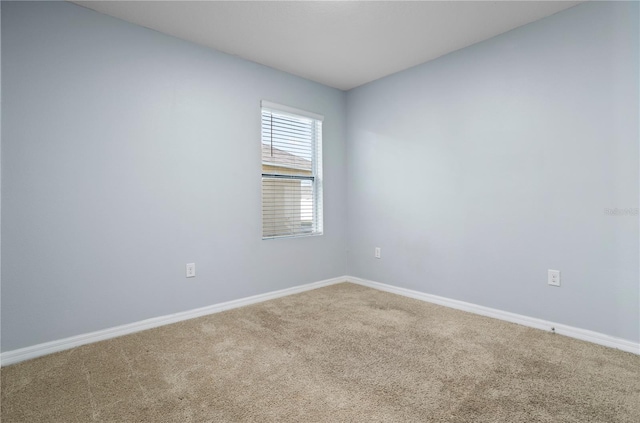 unfurnished room featuring carpet