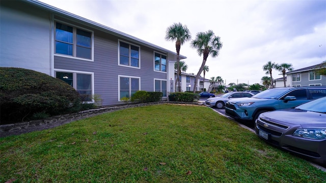 exterior space featuring a yard