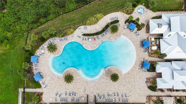 5075 Twin Lakes Blvd, Saint Cloud, FL 34772 - drone / aerial view of a pool