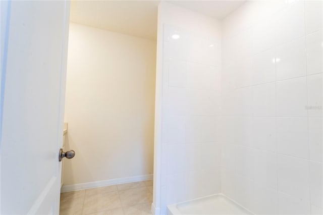 bathroom featuring tile patterned flooring