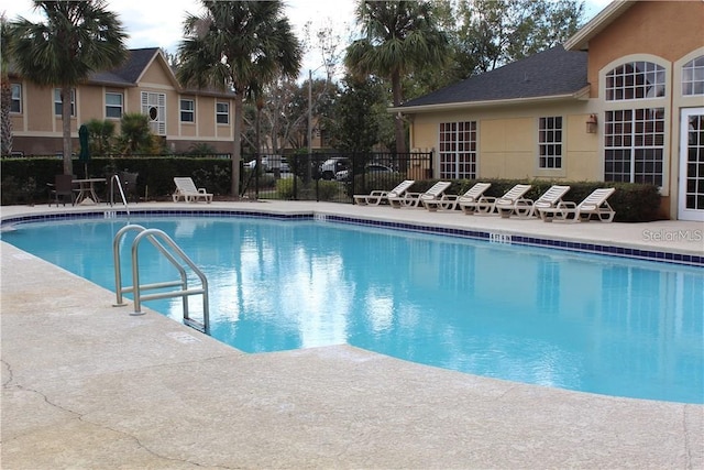 view of pool with a patio area