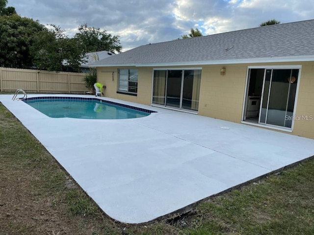 view of pool with a patio