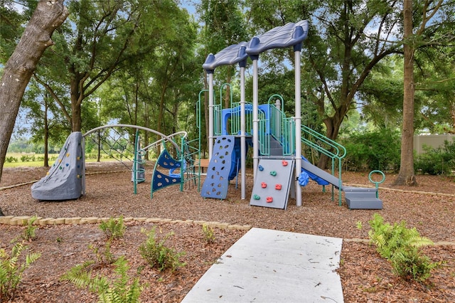 view of jungle gym