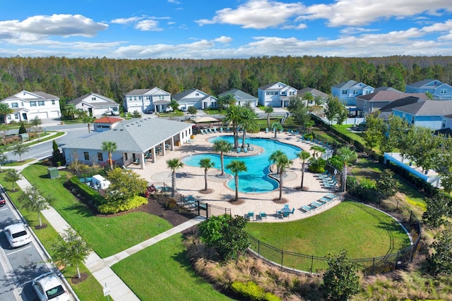 birds eye view of property