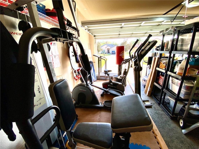 view of workout room