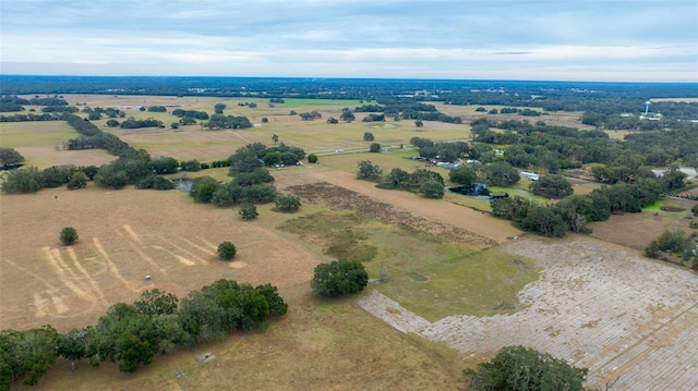 bird's eye view featuring a rural view