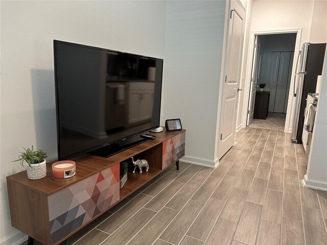 2971 Camden Way, Davenport, FL 33837 - hall with wood tiled floors and baseboards