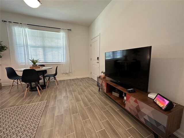 2971 Camden Way, Davenport, FL 33837 - living area featuring wood finished floors and baseboards