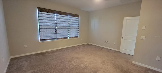 view of carpeted empty room