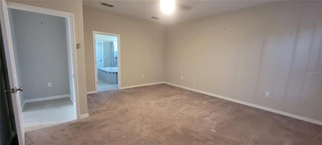 view of carpeted empty room