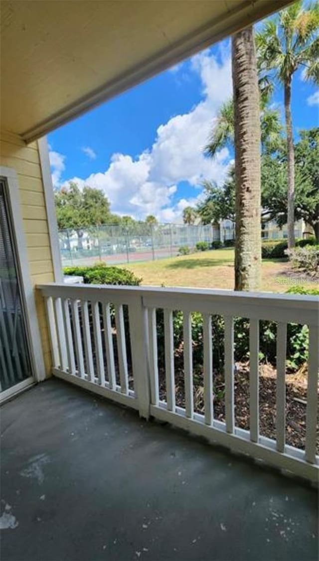 view of balcony