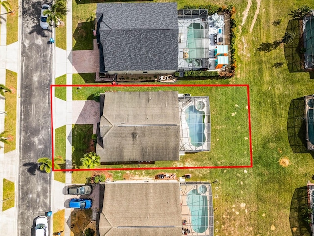 131 Cadiz Loop, Davenport, FL 33837 - aerial view of property's location featuring a pool area and property boundaries highlighted