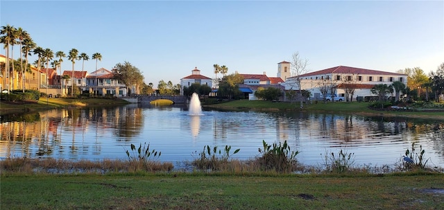 view of water feature