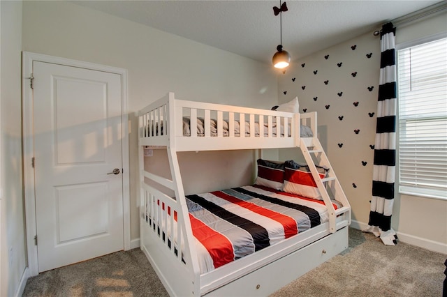 bedroom with carpet flooring