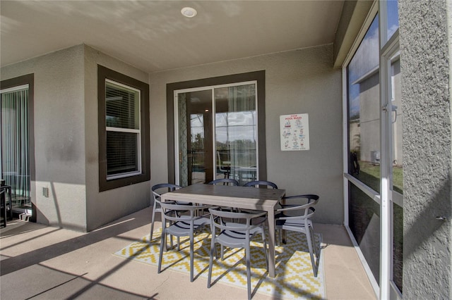 view of sunroom / solarium