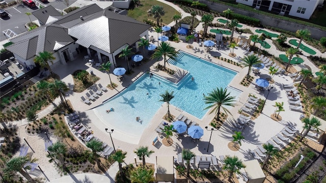 712 Whistling Straits Blvd, Davenport, FL 33896 - aerial view of a pool
