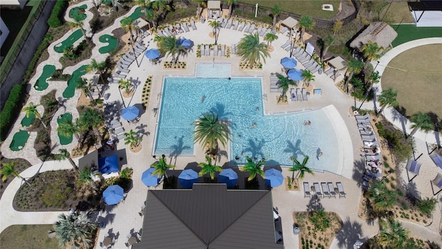 712 Whistling Straits Blvd, Davenport, FL 33896 - aerial view of a pool area