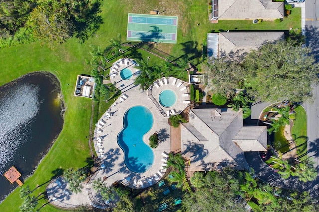 2216 Mystic Ring Loop, Poinciana, FL 34759 - view of property location with a pool area and a large body of water