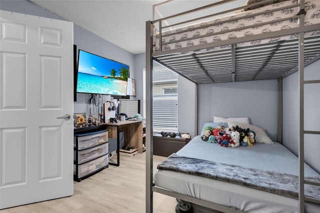 bedroom featuring light hardwood / wood-style flooring