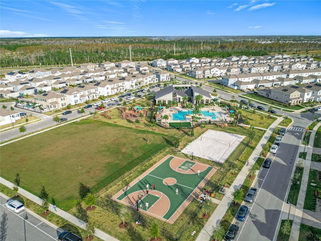 bird's eye view featuring a residential view