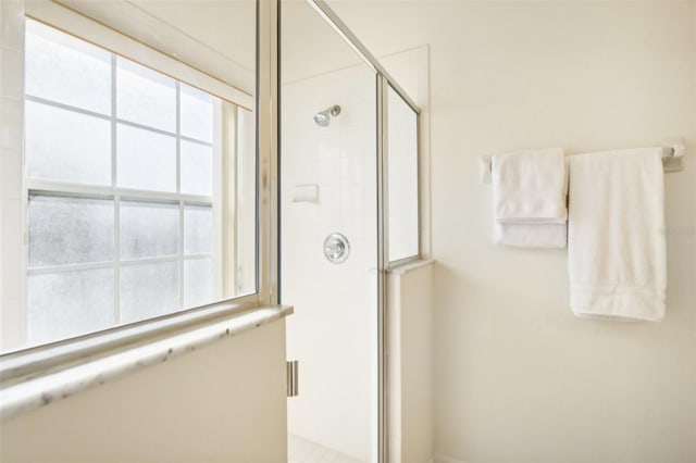 bathroom with walk in shower