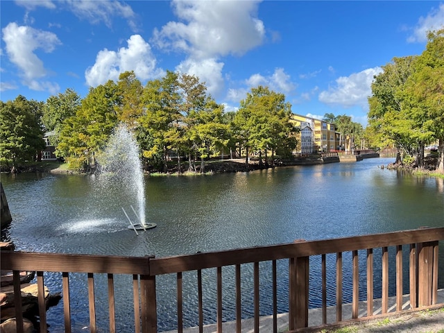 view of water feature